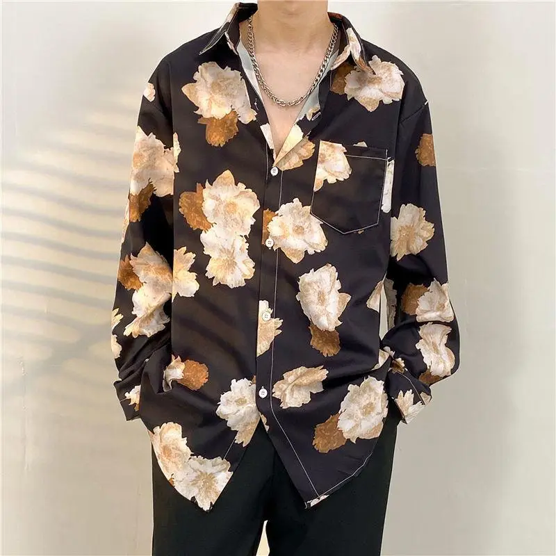 Men's Floral Oversize Shirt Spring Autumn 2022 — feature 15
