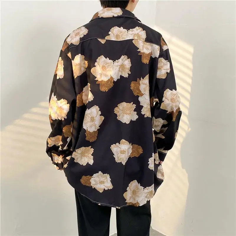 Men's Floral Oversize Shirt Spring Autumn 2022 — feature 16