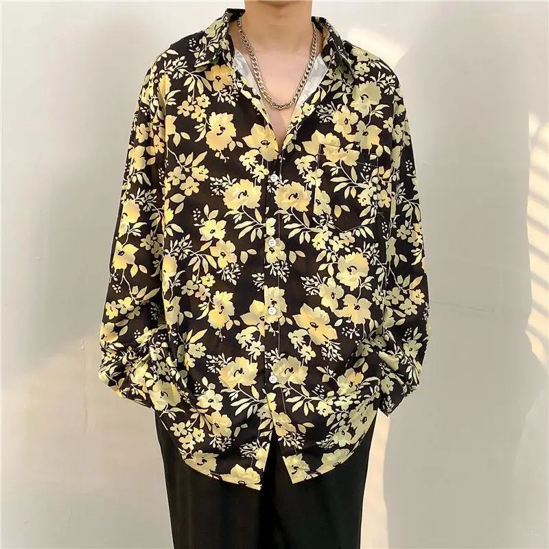 Men's Floral Oversize Shirt Spring Autumn 2022 — feature 17