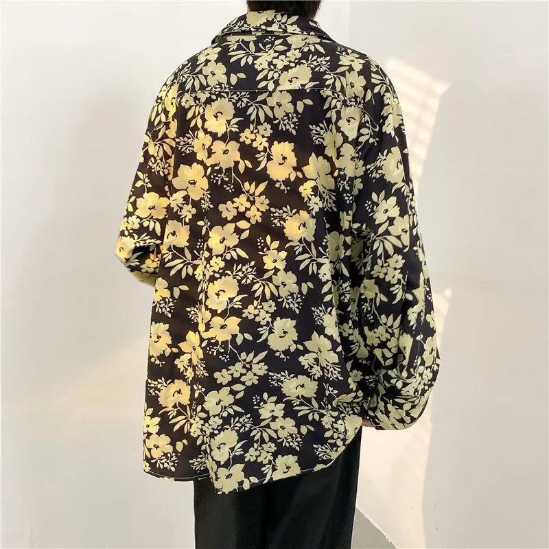 Men's Floral Oversize Shirt Spring Autumn 2022 — feature 18