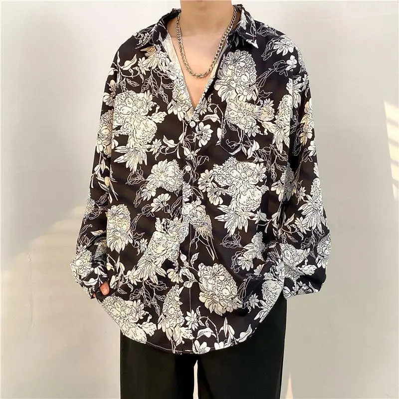 Men's Floral Oversize Shirt Spring Autumn 2022 — feature 19
