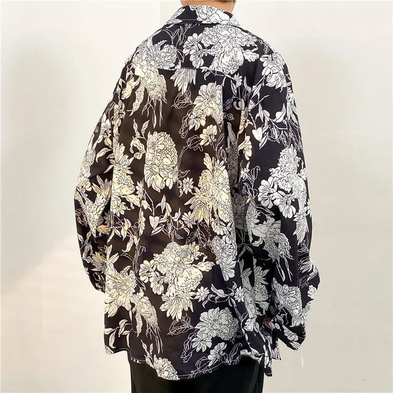 Men's Floral Oversize Shirt Spring Autumn 2022 — feature 20