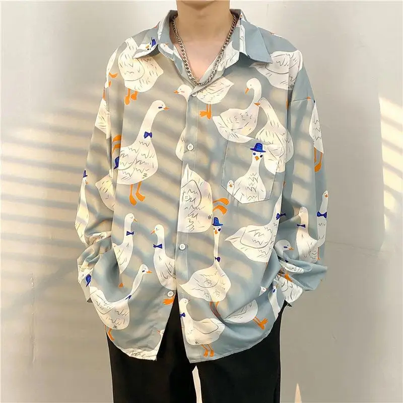 Men's Floral Oversize Shirt Spring Autumn 2022 — feature 21