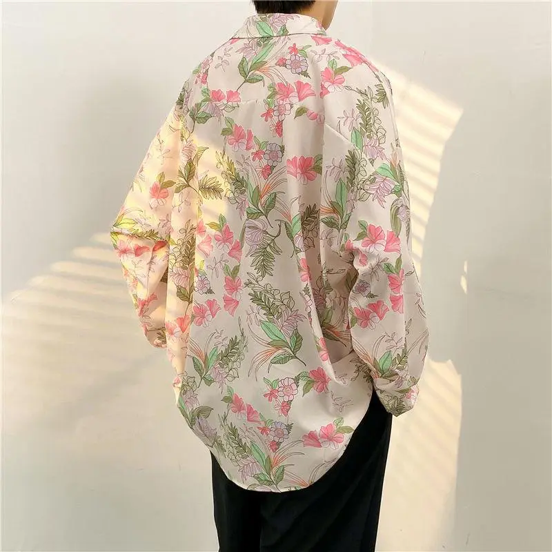 Men's Floral Oversize Shirt Spring Autumn 2022 — feature 26