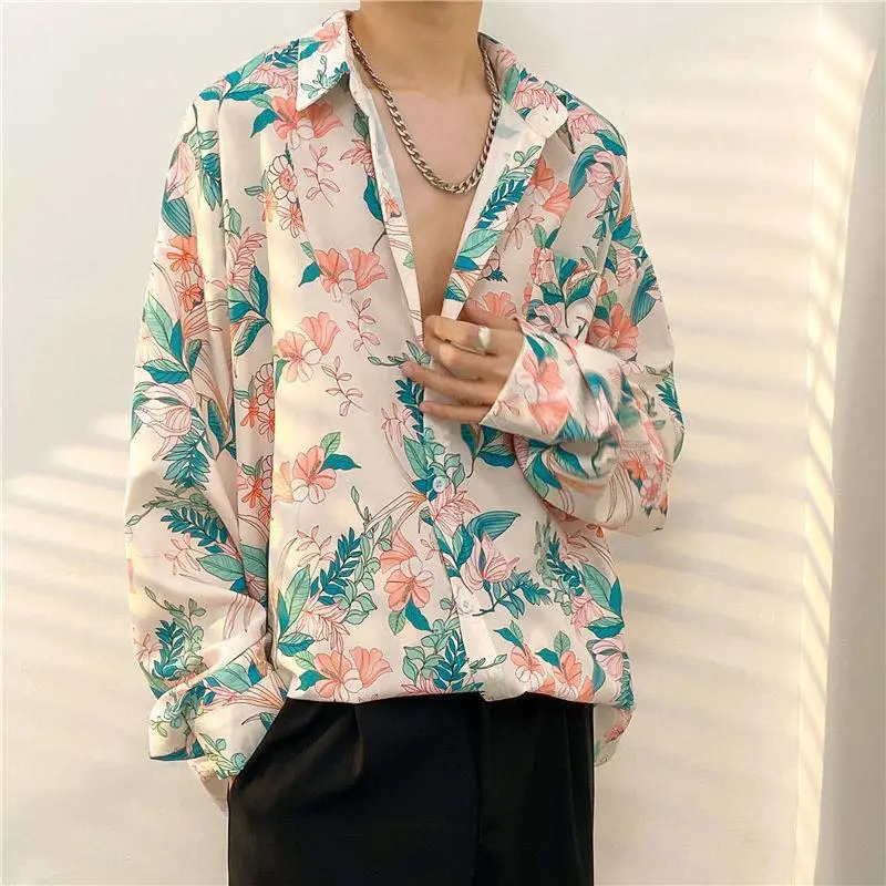 Men's Floral Oversize Shirt Spring Autumn 2022 — feature 27