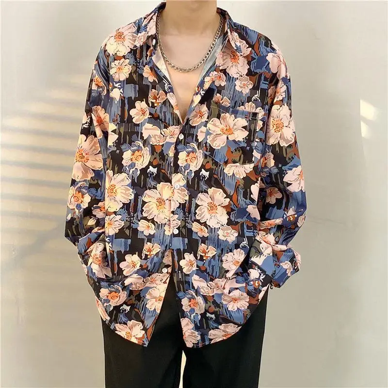 Men's Floral Oversize Shirt Spring Autumn 2022 — feature 4