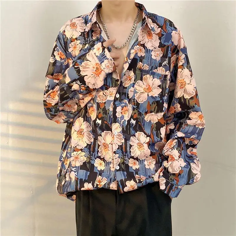 Men's Floral Oversize Shirt Spring Autumn 2022 — feature 6