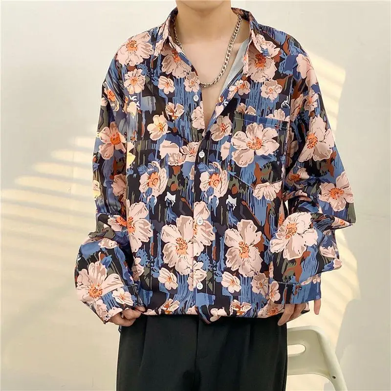 Men's Floral Oversize Shirt Spring Autumn 2022 — feature 7