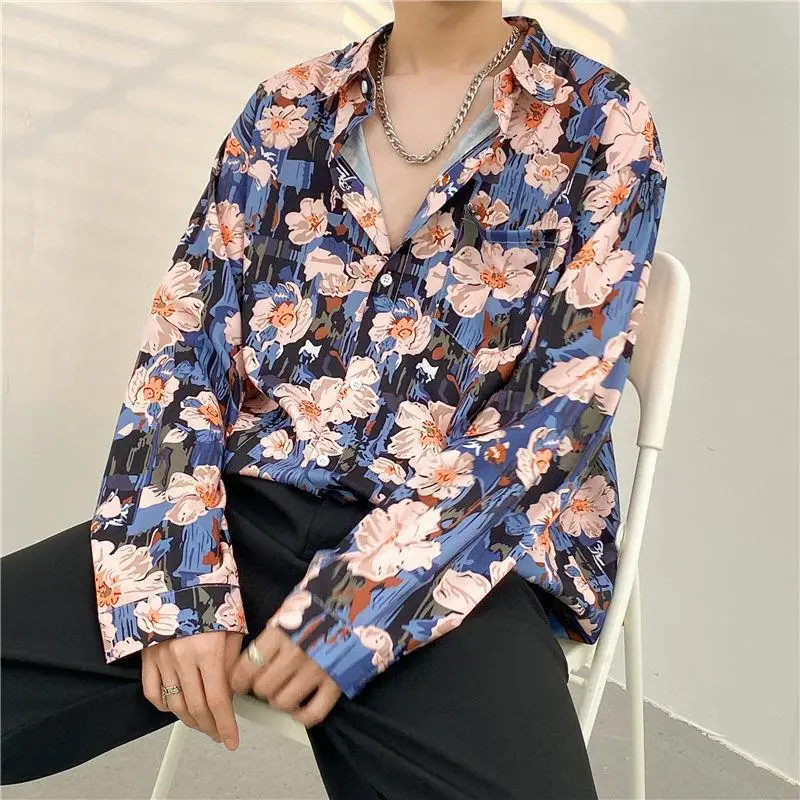 Men's Floral Oversize Shirt Spring Autumn 2022 — feature 9