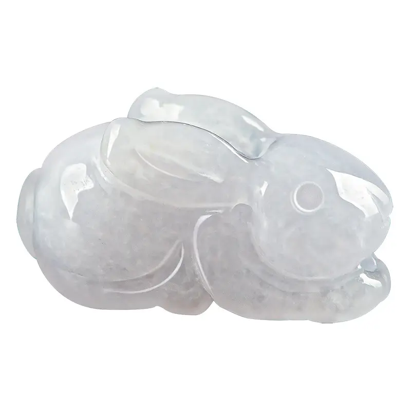 Natural Burmese Jade Rabbit Pendant for Men Women - Image 5