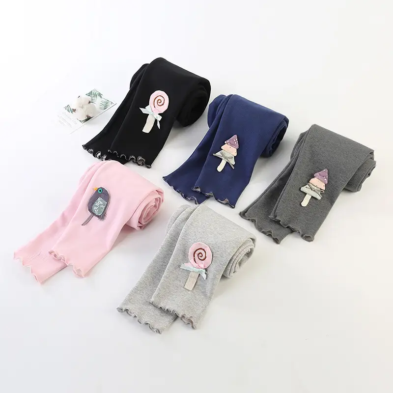 Girls Warm Cropped Trousers Spring Autumn Fleece Lined - Image 7