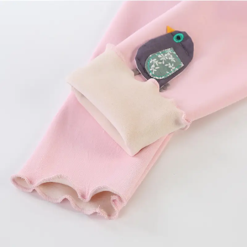 Girls Warm Cropped Trousers Spring Autumn Fleece Lined - Image 9