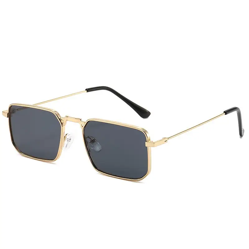 European American Metal Sunglasses Square Frame Women Men - Image 9