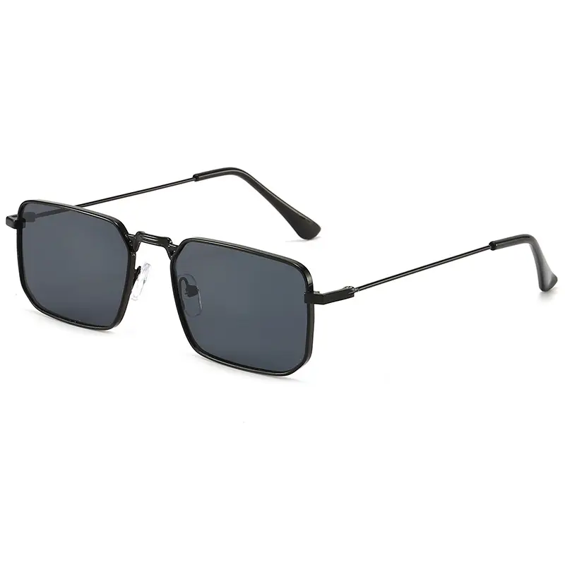 European American Metal Sunglasses Square Frame Women Men - Image 2