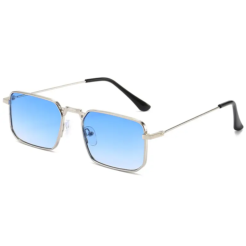 European American Metal Sunglasses Square Frame Women Men - Image 3