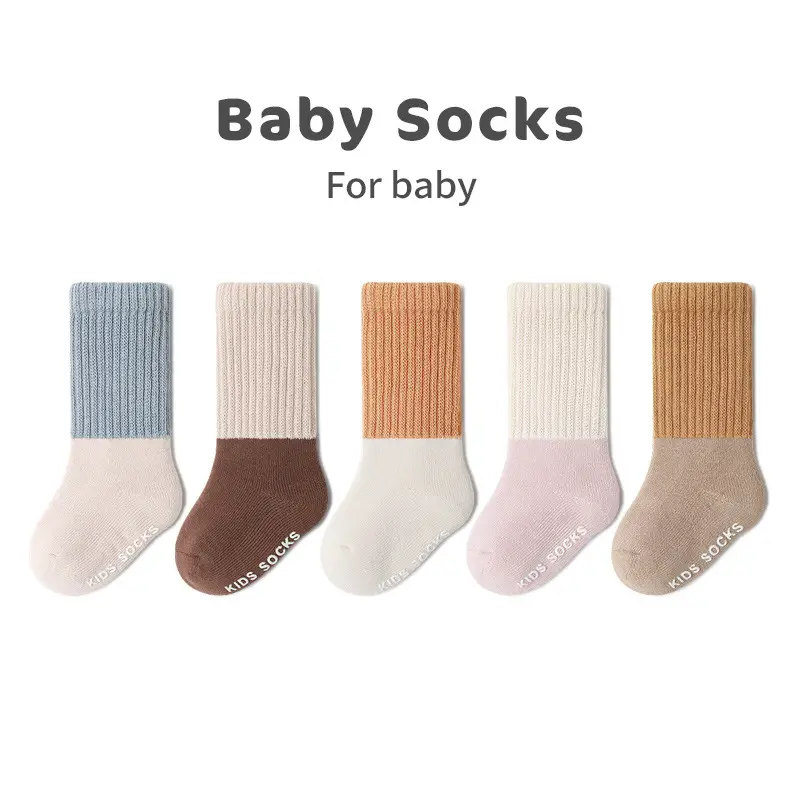 2025 New Winter Thick Terry Baby Socks Non-Slip Color-Blocking Toddler Floor Socks - Image 10