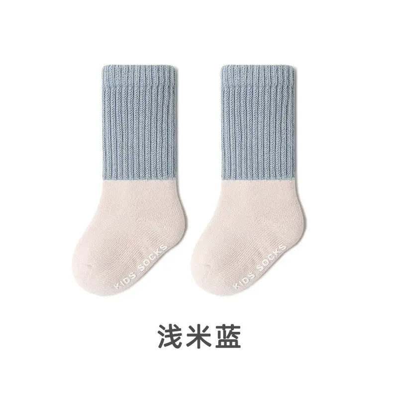 2025 New Winter Thick Terry Baby Socks Non-Slip Color-Blocking Toddler Floor Socks - Image 5