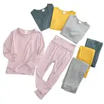 Red Long Sleeve Pajama Set for Girls Christmas Wear — feature 12