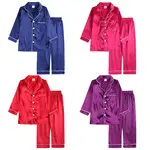 Red Long Sleeve Pajama Set for Girls Christmas Wear — feature 6