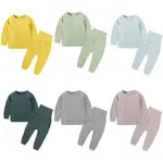 Red Long Sleeve Pajama Set for Girls Christmas Wear — feature 7