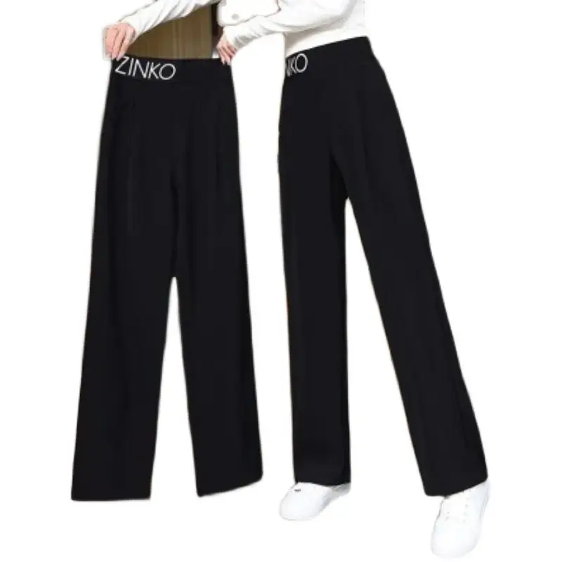 2026 Black Wide Leg Pants for Women Plus Size