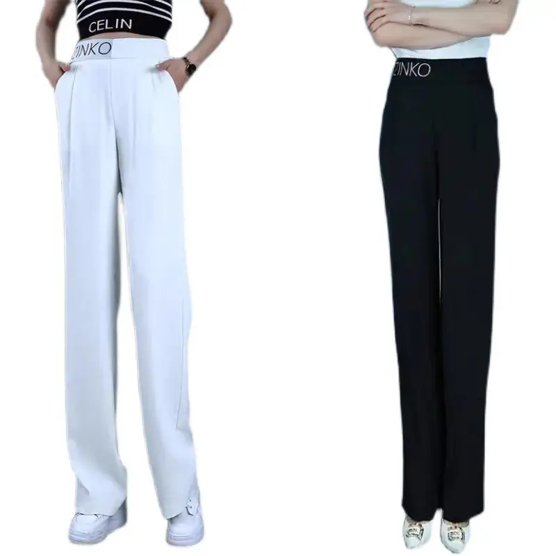 2026 Black Wide Leg Pants for Women Plus Size