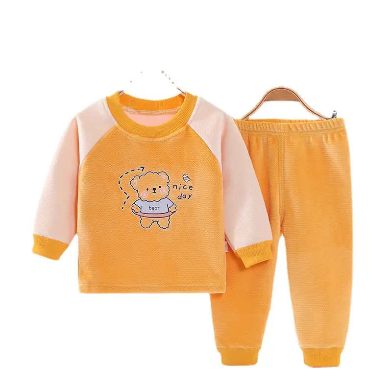 New Kids Winter Pink Velvet 2-Piece Suit - Image 5