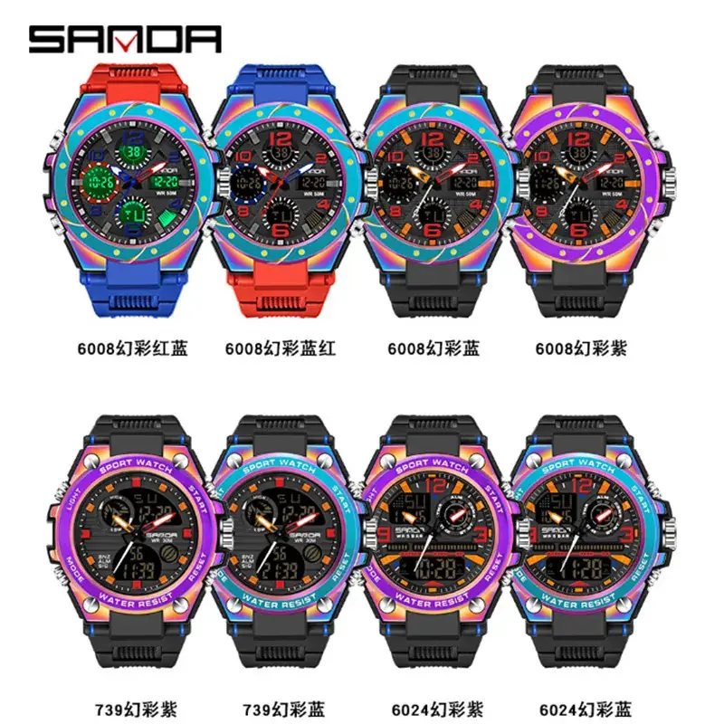 Sanda Waterproof Multi-Functional Sport Watch - Image 16
