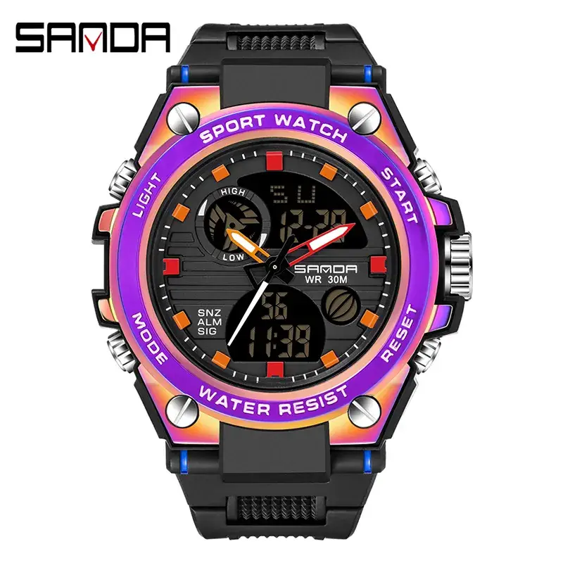 Sanda Waterproof Multi-Functional Sport Watch - Image 11