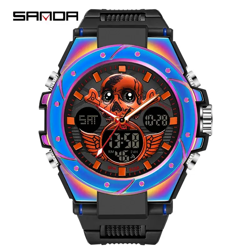 Sanda Waterproof Multi-Functional Sport Watch - Image 7