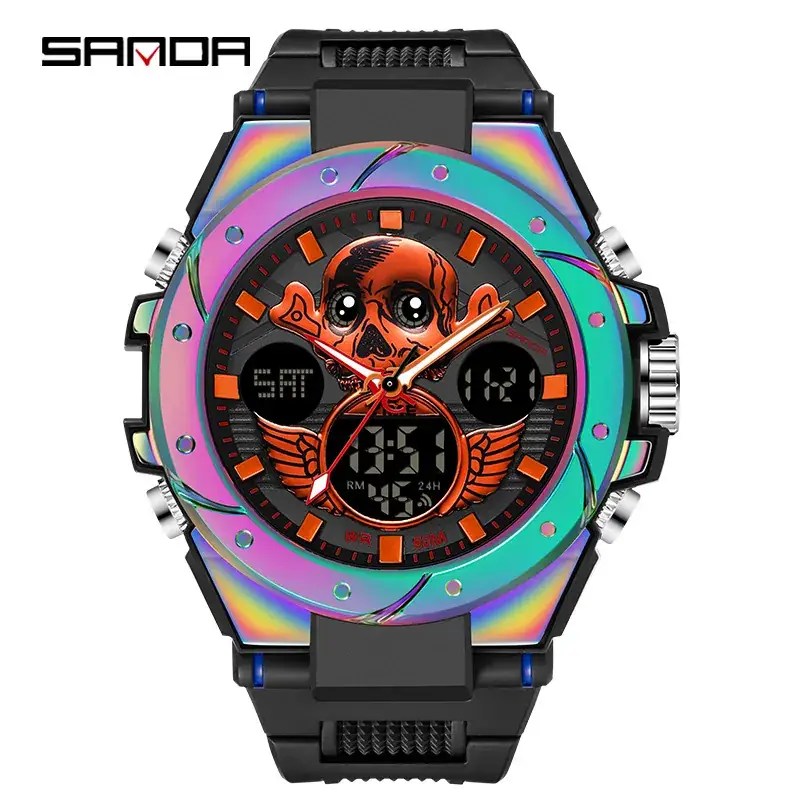 Sanda Waterproof Multi-Functional Sport Watch - Image 8