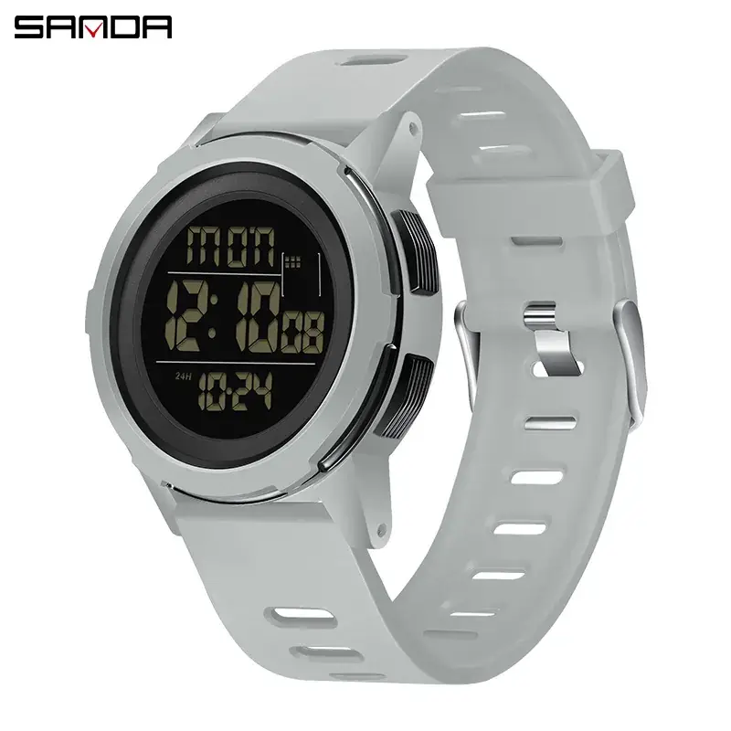 Sanda Large Round Luminous Electronic Watch for Boys