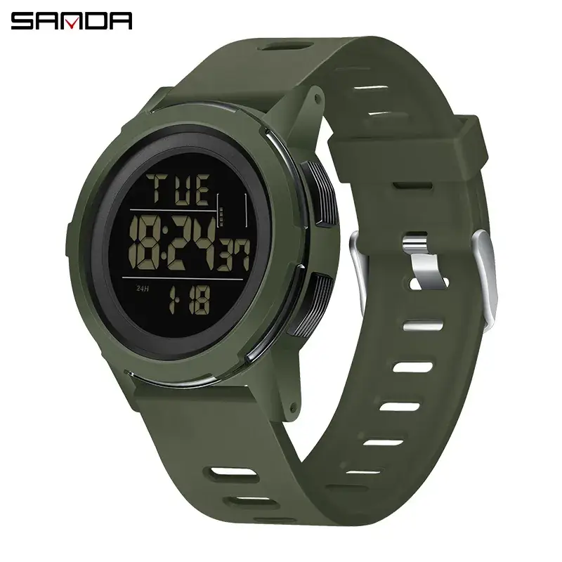 Sanda Large Round Luminous Electronic Watch for Boys