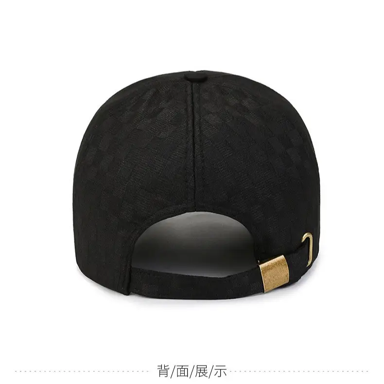 Navy Blue Fleece Cap with Logo for Men - Image 6