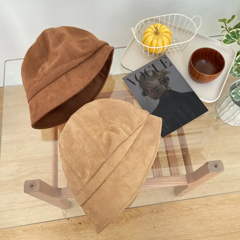 Japanese Style Big Head Beret for Women Suede Winter - Image 7