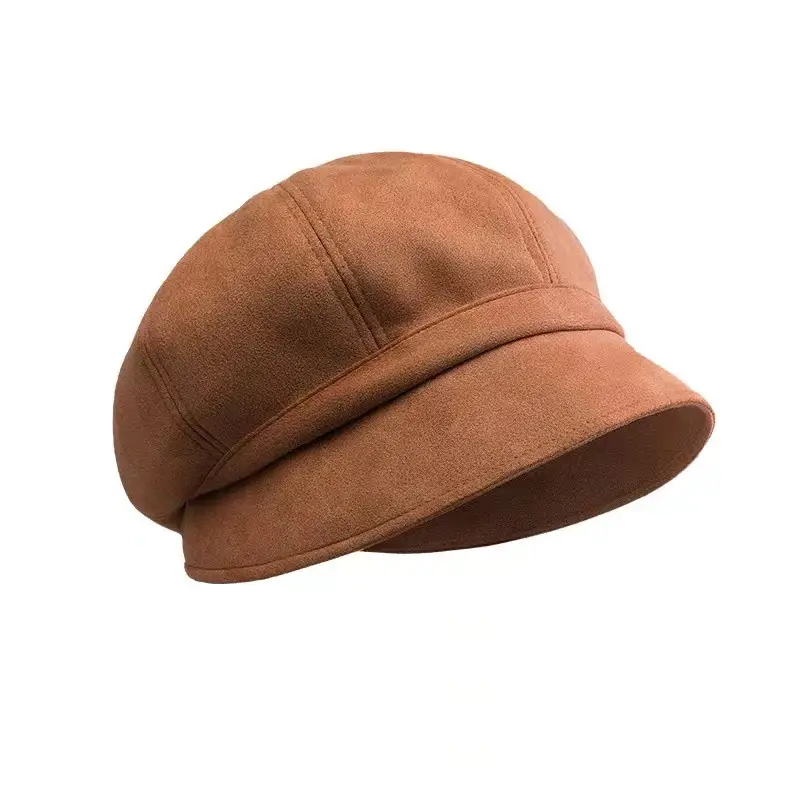 Japanese Style Big Head Beret for Women Suede Winter - Image 8