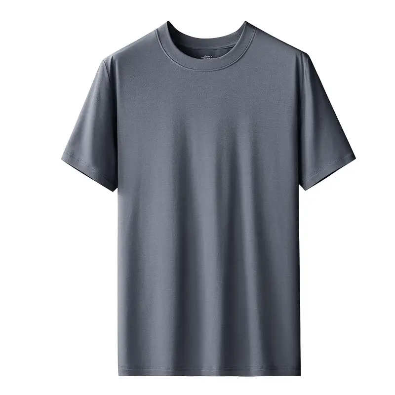 Men's 60s Short Sleeve Solid Color T-Shirt - Image 20