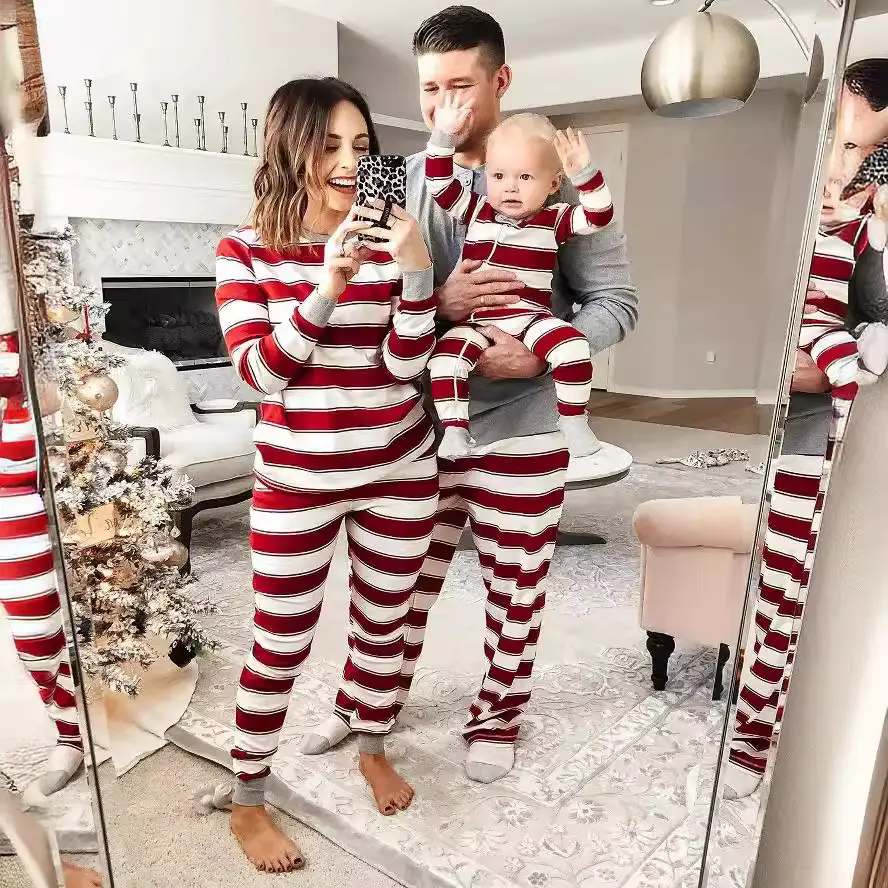2025 Striped Christmas Family Suit for Kids & Adults - Image 4
