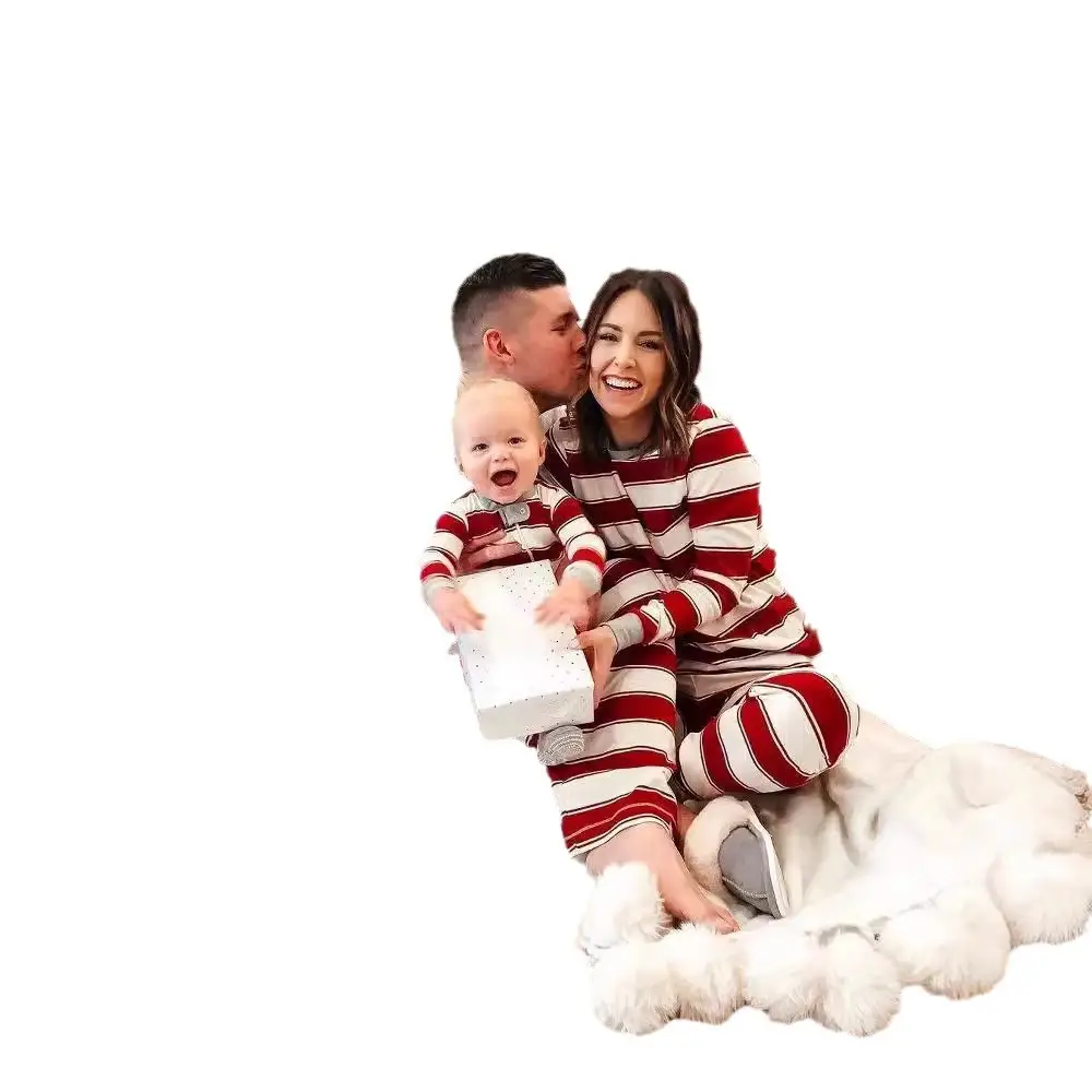 2025 Striped Christmas Family Suit for Kids & Adults - Image 6