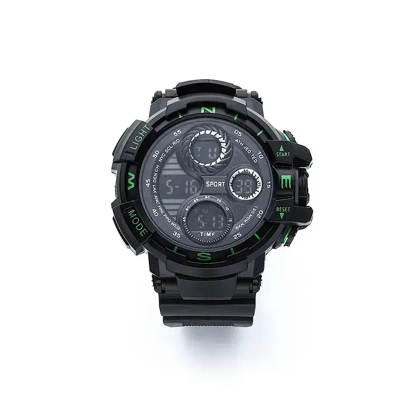 Men's RGB Digital Sport Watch Black with LED Display - Image 7
