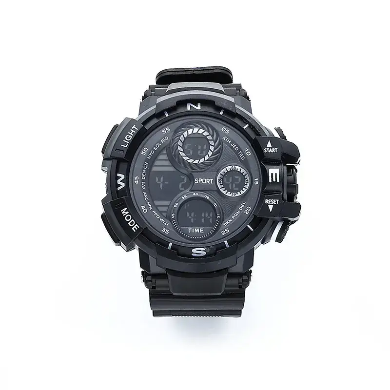 Men's RGB Digital Sport Watch Black with LED Display - Image 8