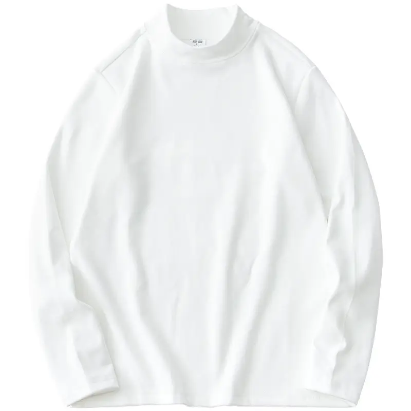 Men's Beige Velvet Long Sleeve T-Shirt - Image 10