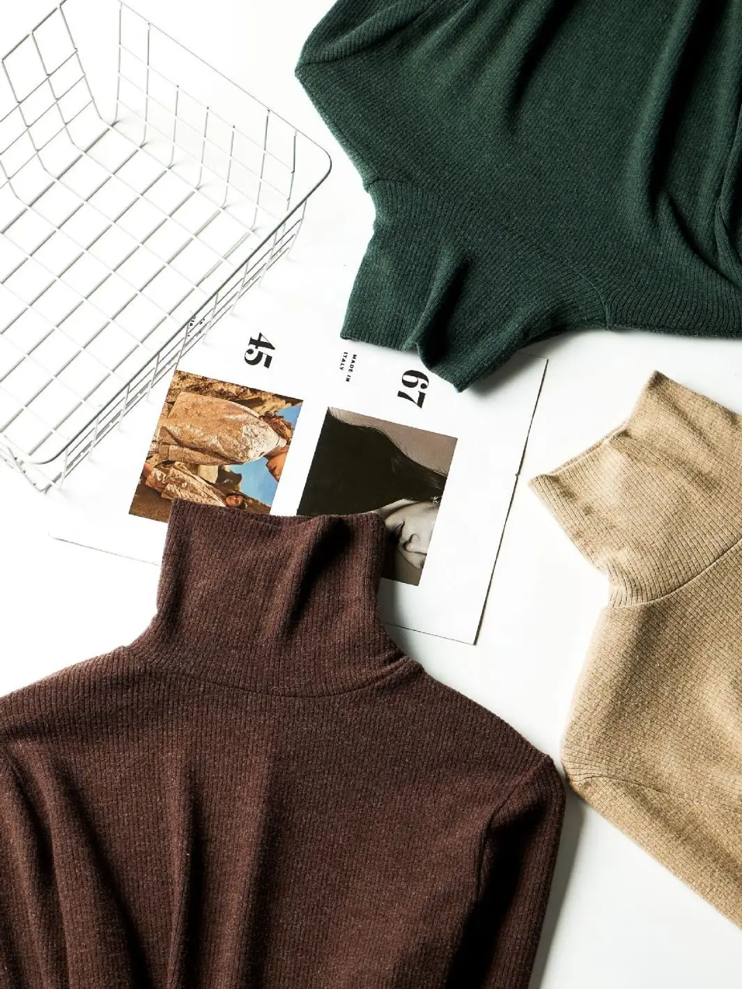 Women Long-Sleeve Slim Fit Sweater Top Black Knit Autumn Winter - Image 9
