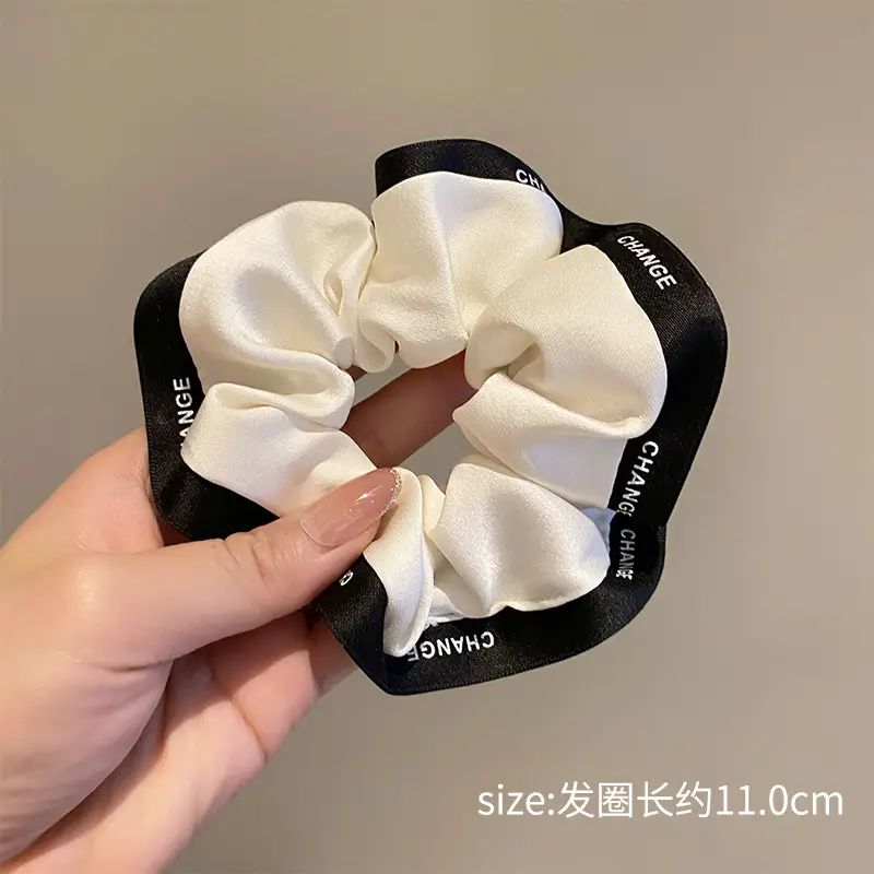 Women's Silk Hair Ring with "CHANCE" Design - Image 19