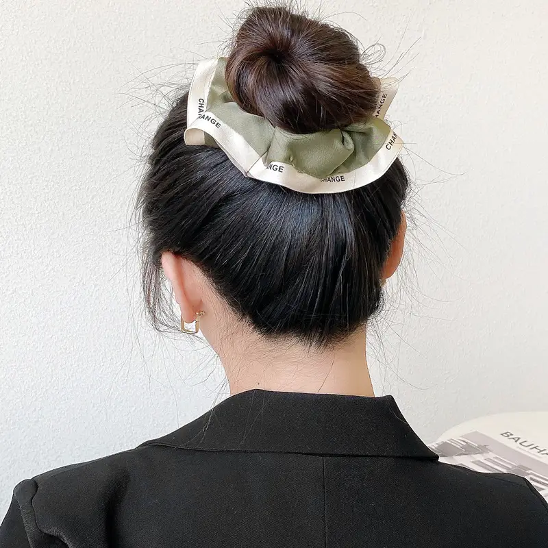 Women's Silk Hair Ring with "CHANCE" Design - Image 20