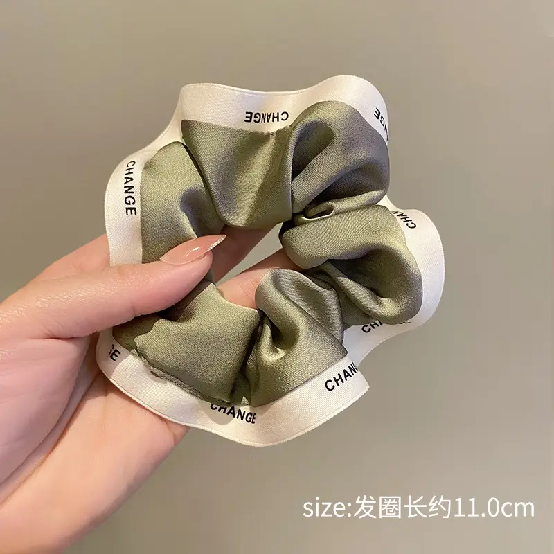 Women's Silk Hair Ring with "CHANCE" Design - Image 2