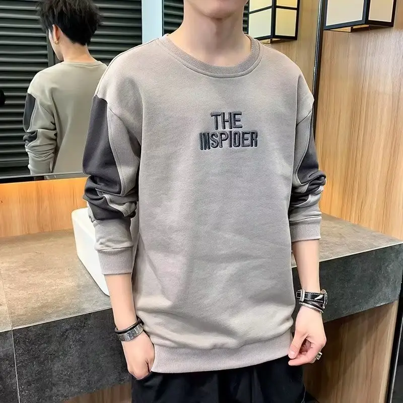 Men's Black Graphic Sweatshirt Long Sleeve Crewneck 2022 — feature 3