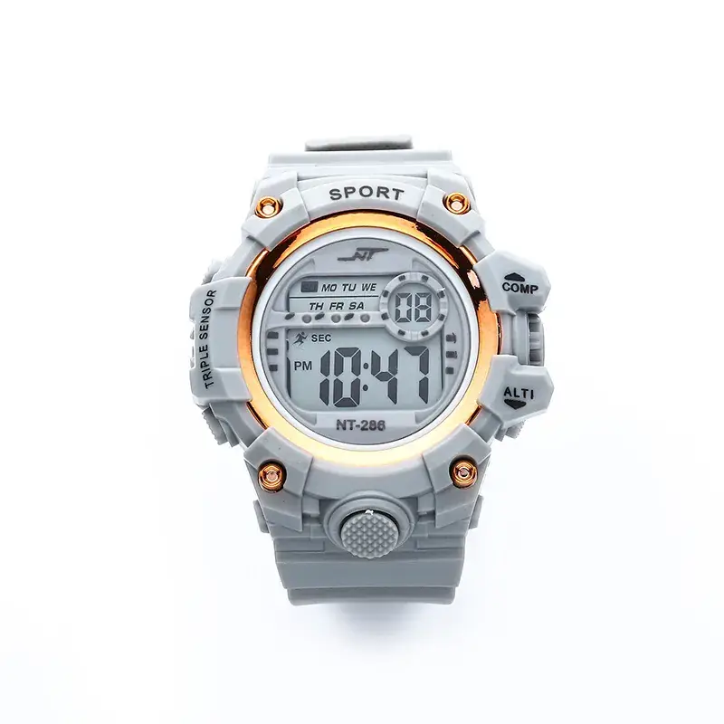 Kids Digital Watch Black Orange Sports Touch Screen