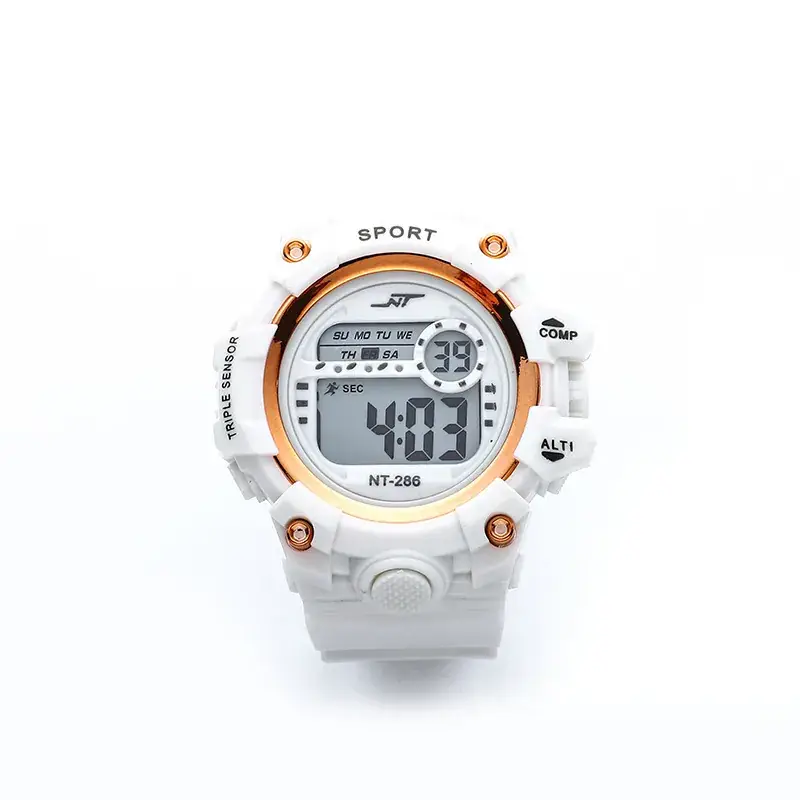 Kids Digital Watch Black Orange Sports Touch Screen