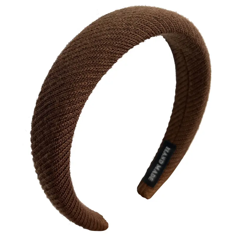 Black Wool Knitted Hair Hoop for Men Women Autumn Winter - Image 7
